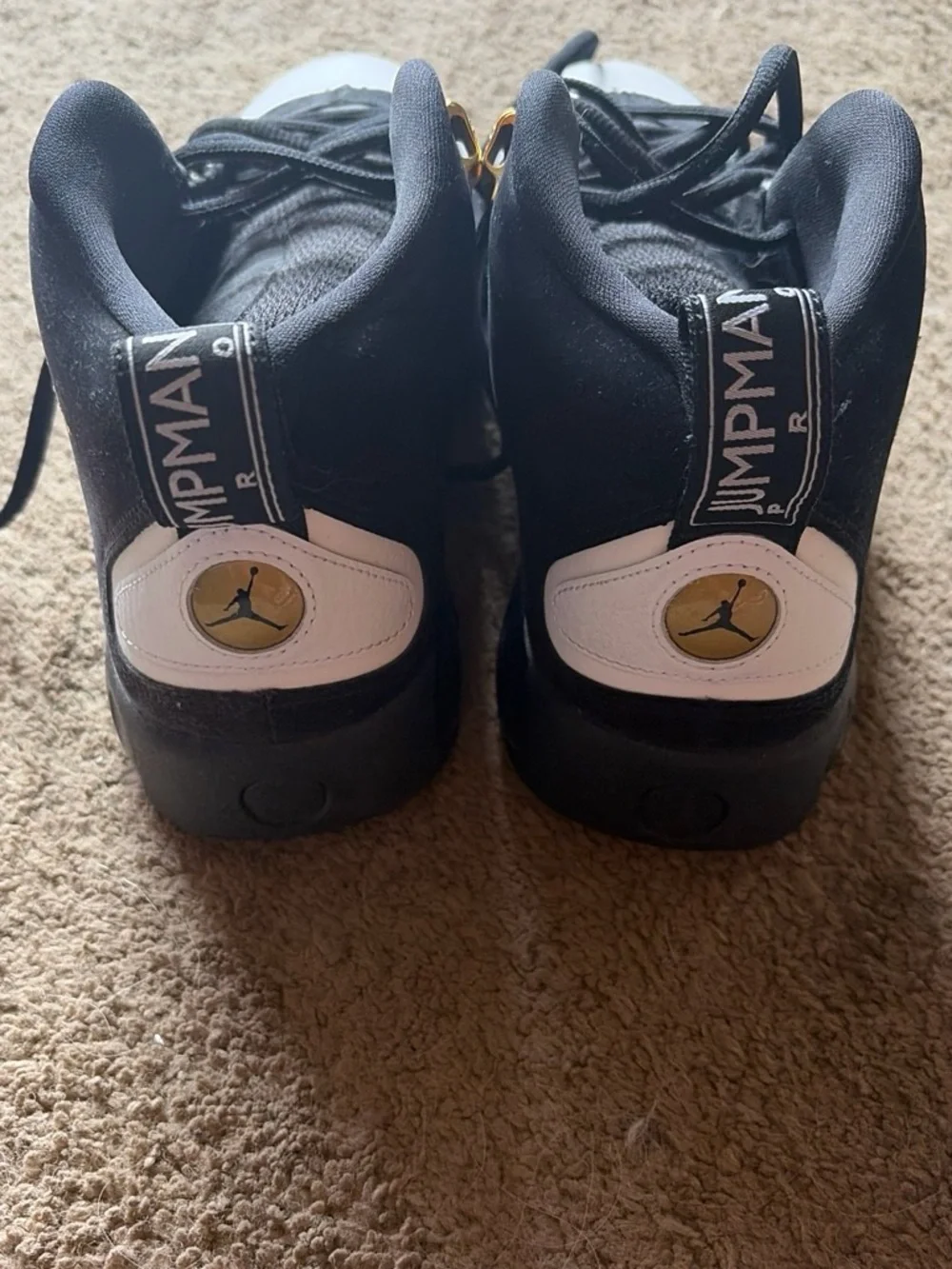 Jordan Men’s Jumpman pro in Black, White & Gold Accents